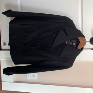 H&M dark black/blue coat